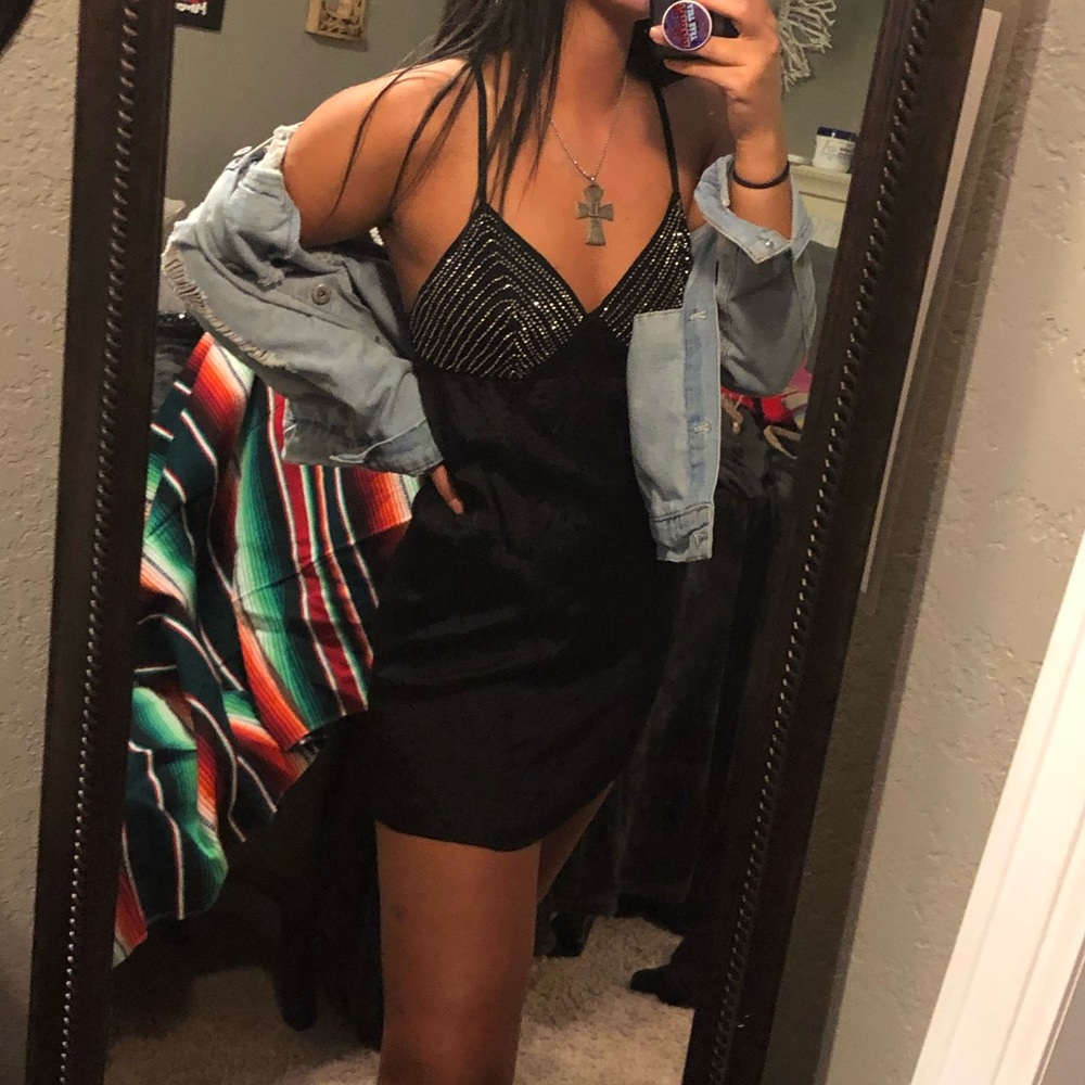 Free People slip dress.